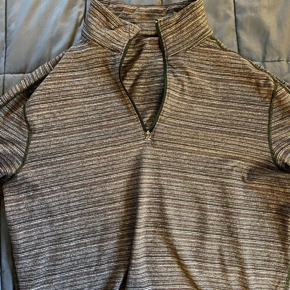 Lululemon Dark Striped Quarter-Zip